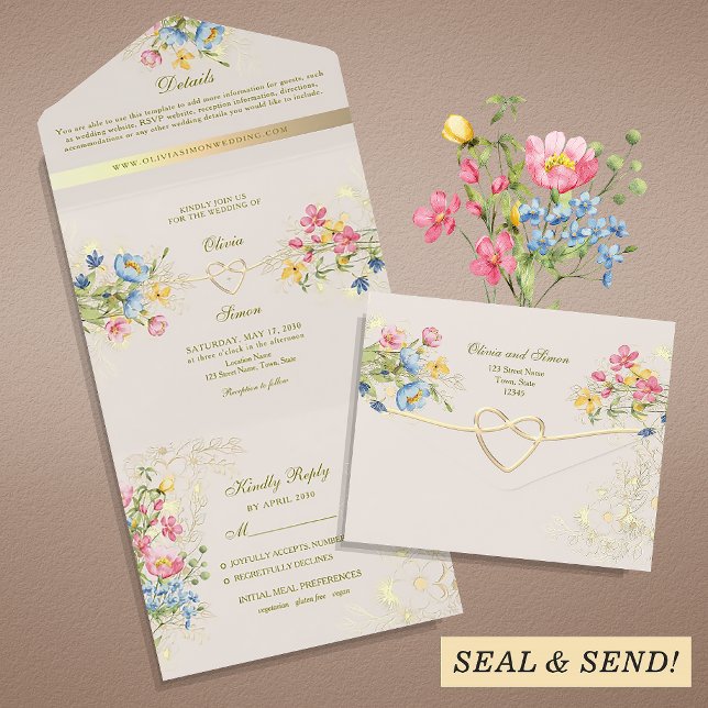 Casamento Boho Floral Rústico Chic (Criador carregado)