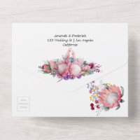 Casamento Boho Flores de Protea Rei