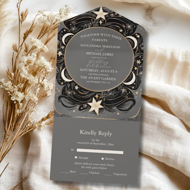 Casamento Boho Noite Estrelada Lua Mística Celesti (Criador carregado)