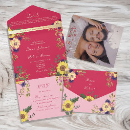 Casamento Boho Rosa Girassol