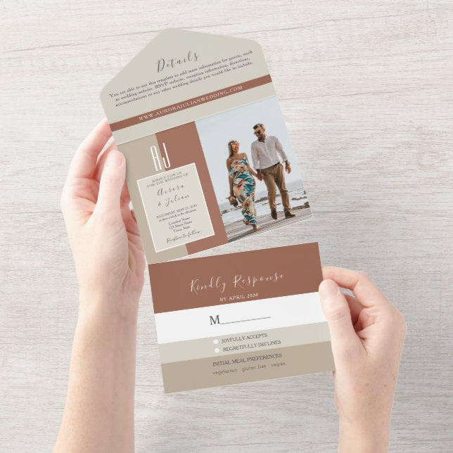 Casamento Boho Simples Moderno (Aba destacável)