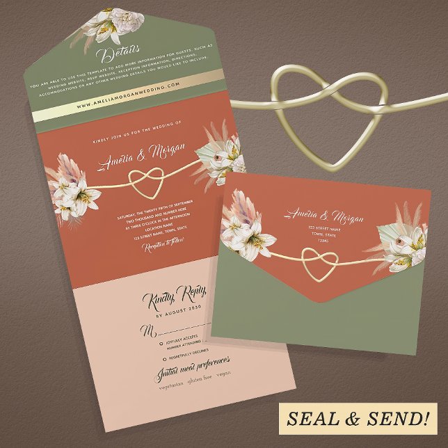 Casamento Boho Terracota Verde (Criador carregado)