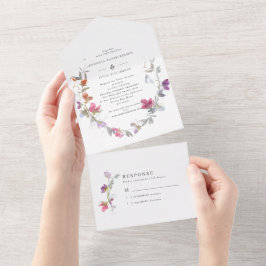 Casamento bonito de Púrpura e Pinto Doce