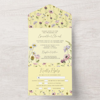 Casamento Botânico da Flor Amarela Pastel