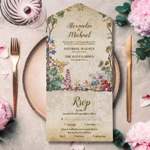 Casamento Botânico de Flor Silvestre de Outono Boh