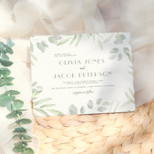 Casamento Botânico de Folhagem de Cores de Água Si