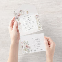 Casamento Botânico de Lilac Boho Wildflower Fern