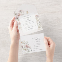 Casamento Botânico de Lilac Boho Wildflower Fern