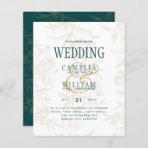 Casamento Botânico Dourado Vintage de LeahG Emeral