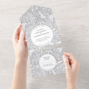 Casamento Botânico Floral da Cinza Moderna