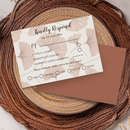 Casamento Botânico Rustic RSVP Terracotta