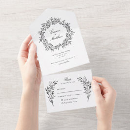 Casamento Botânico Vintage com Folhagem Preta Eleg