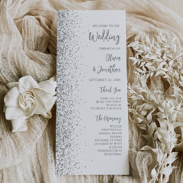 Casamento Branco com Script de Lente Moderna de Pr