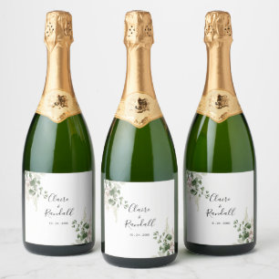 Casamento Branco da Folhagem Verde Floral Summer