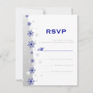 Casamento branco de cinza azul, RSVP