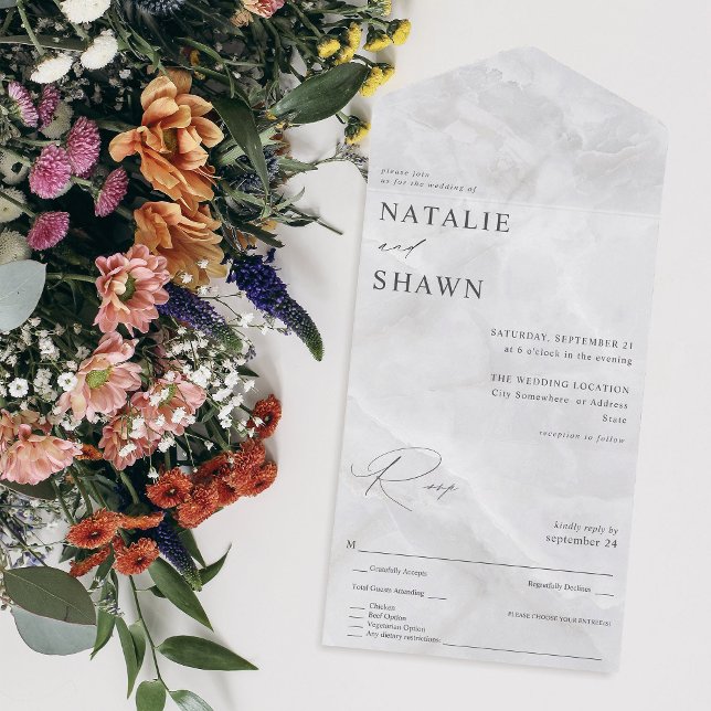 Casamento Branco Marble (Criador carregado)