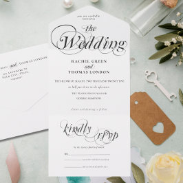 Casamento Branco Romântico por Caligrafia