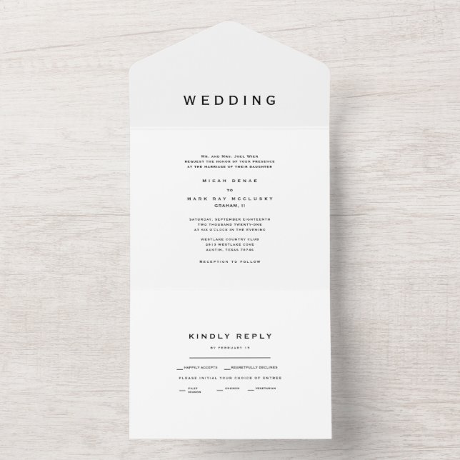 Casamento Branco Simples Moderno Contemporâneo (Interno)