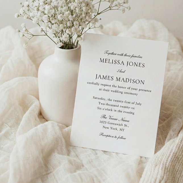 Casamento Branco Tipografia Tradicional Clássica (Criador carregado)