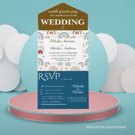 Casamento Bright Boho Terracotta Rainbows