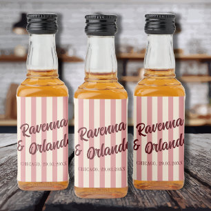 Casamento Burgundy Retro Blush Listras Rosa