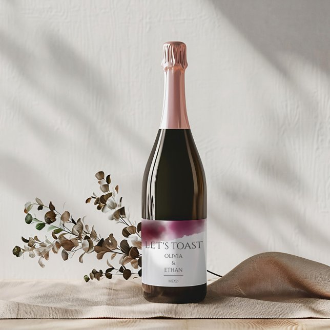 Casamento Burgundy Watercolor - Elegante (Criador carregado)