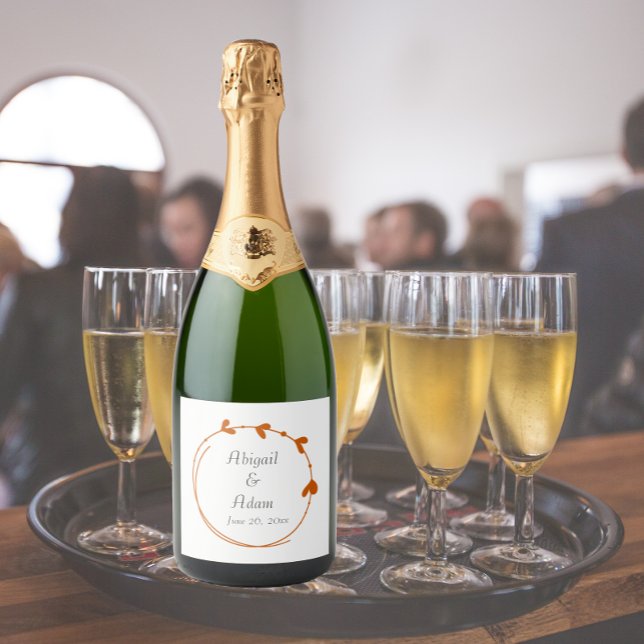 Casamento Burnt Orange Simple Heart Wreath (In Situ Wedding)