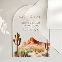 Casamento Cacto Montanha Deserto Salve a Data