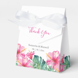 Casamento Caixas de Favor Aquarela Folhas de Palma