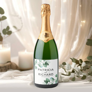 Casamento Caligrafia Eucalipto Verde Elegante