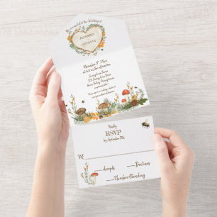 Casamento Cardíaco Cozy Woodland Cottagecore Woode