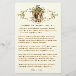 Casamento católico - Desenho religioso modesto