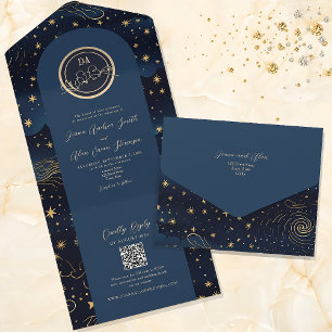Casamento Celestial Azul Marinho