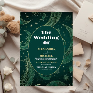 Casamento Celestial Dourado Emerald Green