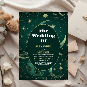 Casamento Celestial Dourado Emerald Green