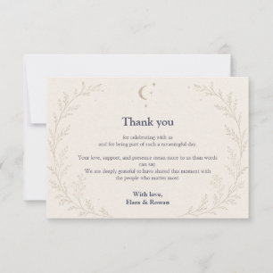 Casamento Celestial Nota de Agradecimento de Casam