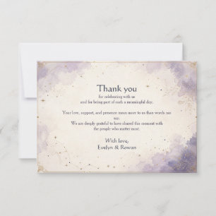 Casamento Celestial Nota de Agradecimento de Casam