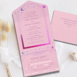 Casamento Celestial Rosa Roxo Místico