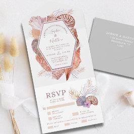 Casamento Chic Costeiro de Beach Seashells