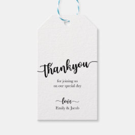 Casamento Chic Manuscrito Obrigado Etiquetas De Pr