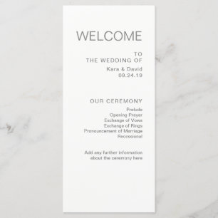 Casamento Chic Minimalista Programa cinza