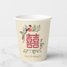 Casamento Chinês de Dupla Felicidade Moderna