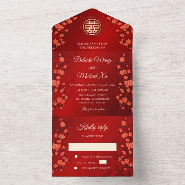 Casamento Chinês Flor Oriental (Interno)