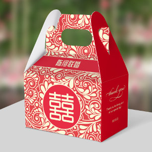 Casamento Chinês - Obrigado Caixa Favorável (Bilín
