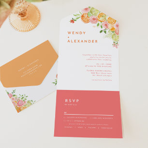 Casamento Citrus Watercolor