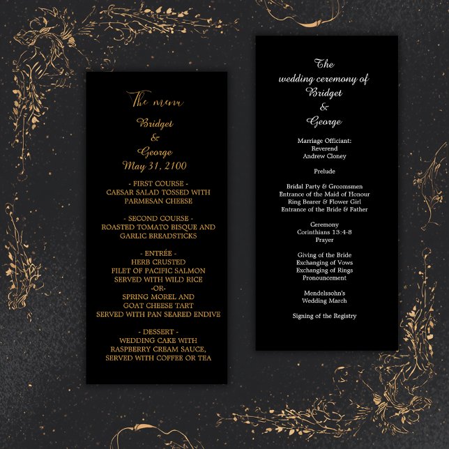 casamento clássico do menu de filigree e do progra (Criador carregado)