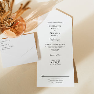 Casamento Clássico Minimalista Simples