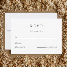 Casamento Clássico Simples Moderno Código QR RSVP