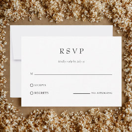 Casamento Clássico Simples Moderno Código QR RSVP