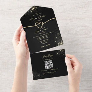 Casamento Código QR Ouro Preto Luxo